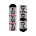 Colorful Retro Pop Art Portrait Crew Socks — Vibrant Sublimation Designer Socks
