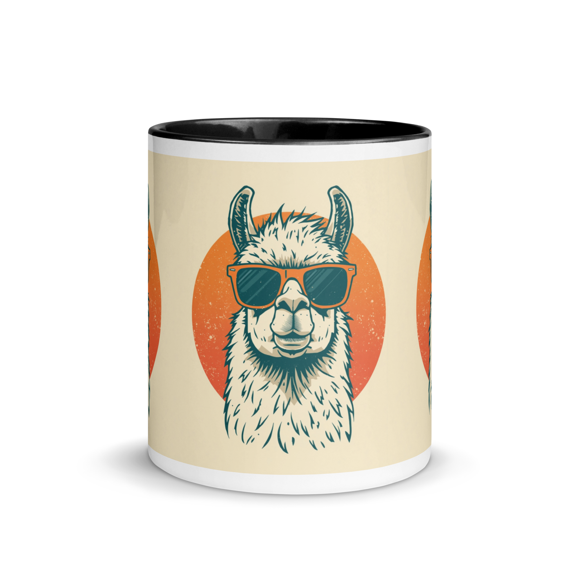 Zweifarbige Keramiktasse 11oz mit farbigem Innenraum – Kaffeetasse | EviSnowDesign