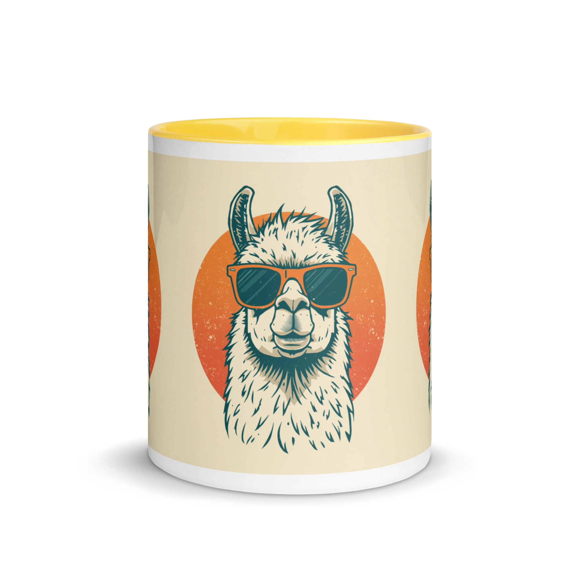 Zweifarbige Keramiktasse 11oz mit farbigem Innenraum – Kaffeetasse | EviSnowDesign